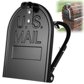 Moxweyeni mailbox door replacement front view, sturdy stainless steel for weather-ready performance.