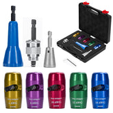 Mozeyerh wire stripper twister tool attached to a drill for quick insulation removal