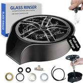 MQFORU glass rinser with pull-out extension for easy reach and thorough cleaning