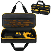 MRINCA carrying case shows precise fit for DEWALT and Milwaukee saws for secure transport.