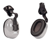 MSA Sound Control Classic helmet-mounted ear protection with cushioned pads for comfortable all-day wear.