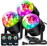 Mslitely disco ball light with remote control for dynamic party effects