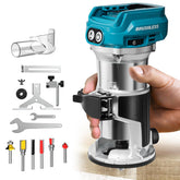 MtiolHig cordless compact router bare tool for portable routing precision.