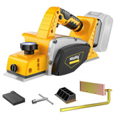 MtiolHig cordless planer with ergonomic handle for smooth edge finishing.