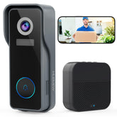 MUBVIEW wireless doorbell camera at the front door provides real-time monitoring.