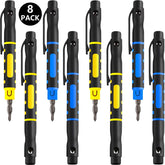 Mudder 8-piece 4-in-1 pocket screwdriver pen with magnetic end for easy screw pickup.