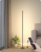 Mudodi corner lamp with remote control, ideal for couch-side lighting