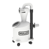 Mullet high speed cyclone dust collector front view showing efficient debris separation