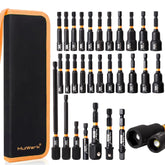 MulWark magnetic nut driver set displayed with metric and SAE sizes for versatile fastening