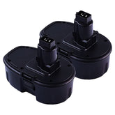 Munikind two-pack 18V replacement battery for DeWalt, ready for extended use