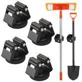 MUTUACTOR magnetic broom holder on wall mount for easy tool access
