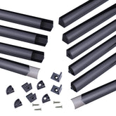 Muzata V-Shape LED channel with smoky diffuser for clean under-cabinet lighting.