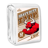 MVPNET tarp 6x10ft front view, versatile outdoor cover for pools and boats.
