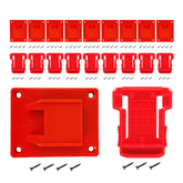 MXASLKMZ wall-mount tool holders organize drills and saws in a busy workshop.