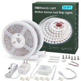MY BEAUTY LIGHT motion-activated LED strip 32-8ft enables broad room lighting.