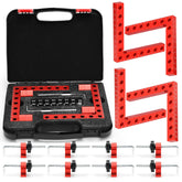 Mycuppca corner clamp set four-pack ensures precise 90-degree joints for frames and boxes.
