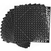 MYFAMIREA modular cushion tiles for decks provide slip resistance and drainage for outdoor spaces.