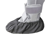 MyShoeCovers fracture walking boot cover in black, large size protects boots and surfaces.