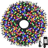MZD8391 105ft 300-LED Christmas lights illuminate outdoor spaces safely