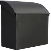 NACH large wall-mount mailbox in black for outdoor use.