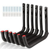 Naikozmo garage ladder hooks mounted on a wall for clutter free space