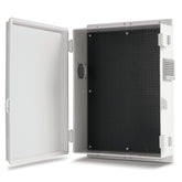 Namunanee outdoor junction box front view highlights rugged ABS protection for outdoors.