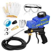 NANPU light-duty air sandblaster gun kit side view for easy handling and quick surface prep.