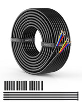 NAOEVO 14 AWG four-core wire jacket close-up showing durable insulation