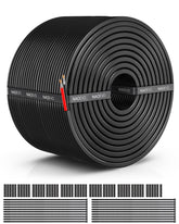 NAOEVO 14 AWG 100 ft wire showing flexible PVC jacket for easy routing and handling
