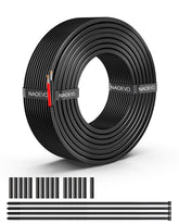 NAOEVO 16 AWG wire showing a 3.1 mm jacket for durable power delivery