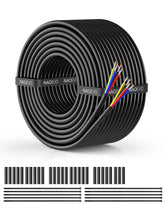 NAOEVO 18AWG 4-core wire jacket close-up shows durable PVC insulation for reliable low-voltage connections.