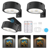 Narotood rechargeable picture light on wall with remote for easy, adjustable illumination