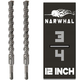 Narwhal SDS Plus 3/4-inch masonry drill bit piercing concrete with ease.