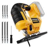NATBEESY jig saw with LED work light for precise cuts in dim spaces.