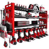 NattyDot power tool organizer wall mount for efficient garage storage.
