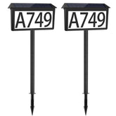 Nazuwke outdoor solar-powered house numbers for clear nighttime visibility
