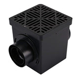 NDS square catch basin drain kit for efficient lawn drainage.