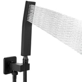 NearMoon brass handheld shower head close-up showing durable brass construction and premium finish.