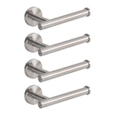 NearMoon toilet paper holder with 6-inch arm, brushed nickel finish for easy bathroom access.