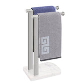 NearMoon hand towel holder with marble base, sturdy and stylish