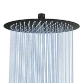 NearMoon Rain Shower Head 12-Inch spray provides full-body coverage for a refreshing shower.