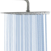 NearMoon rain shower head 16x16 inch brushed nickel provides immersive coverage