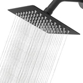 NearMoon Rain Shower Head 6inch square matte black for immersive rainfall and style.