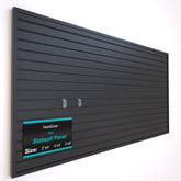 NeatiEase slatwall panel 4x8ft black for sturdy garage storage