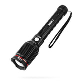 NEBO Redline 6K flashlight front view with bright beam for outdoor visibility