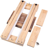 Neeho Router Sled with acrylic baseplate clear for precise board flattening.