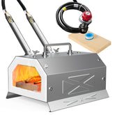 Nelyrho Propane Blacksmith Forge Kit with dual burners for efficient metalworking at high heat