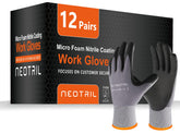 NEOTRIL safety gloves with microfoam nitrile-coated palm for grip in wet conditions.