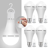 Neporal emergency bulb charging in lamp during daily use for ready power-outage lighting