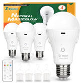Neporal MagicGlow bulb shows 3-color shift with stepless dimming for ambient control